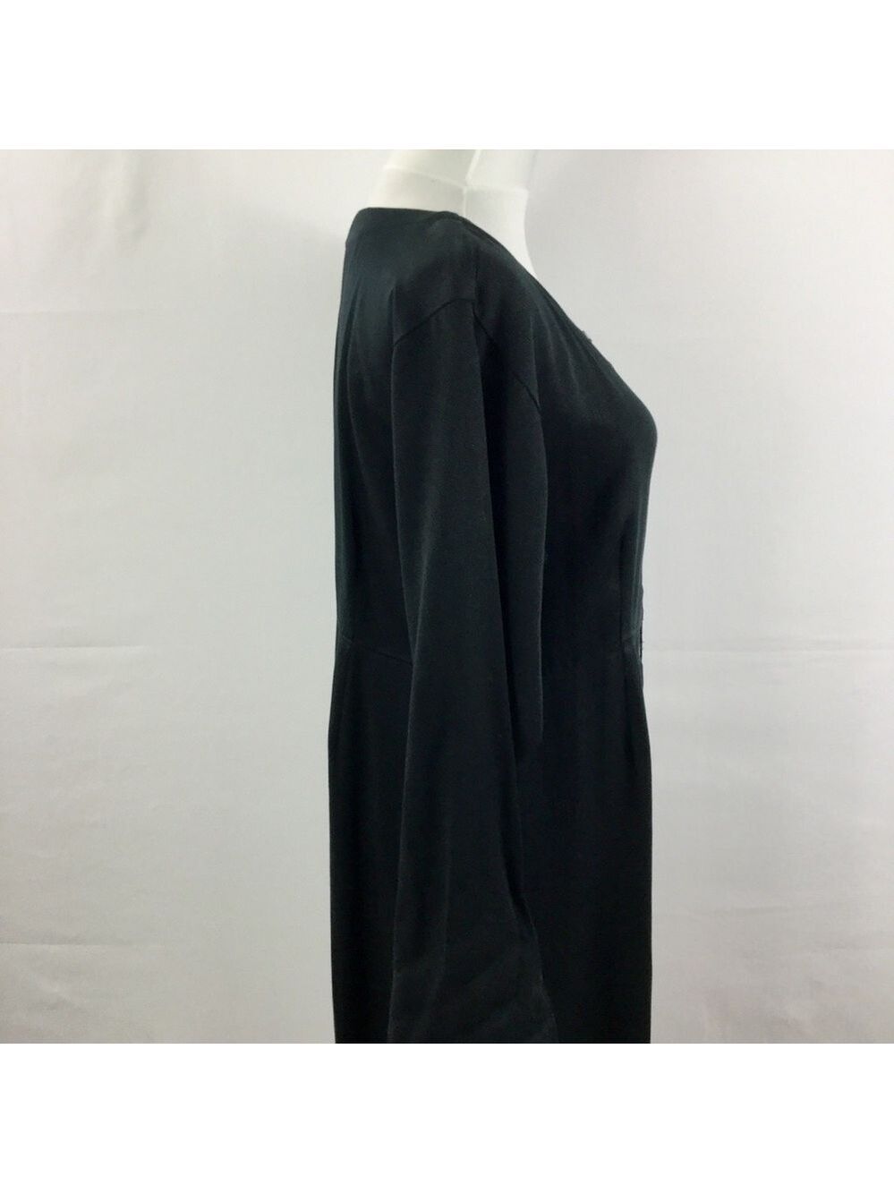 Vintage KIKO COMFORT CLOTHING Empire Waist Maxi Shirt Dress 100% Tencel Size S - Picture 11 of 16